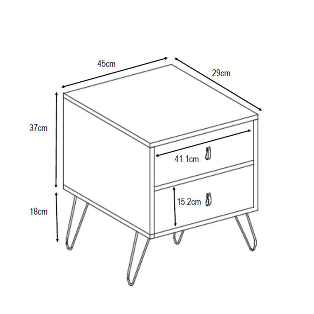 TREND MINT ΚΟΜΟΔΙΝΟ 2ΣΥΡΤΑΡΙΑ SONOMA ΠΡΑΣΙΝΟ ΜΕ PATTERN 45x29x52.5