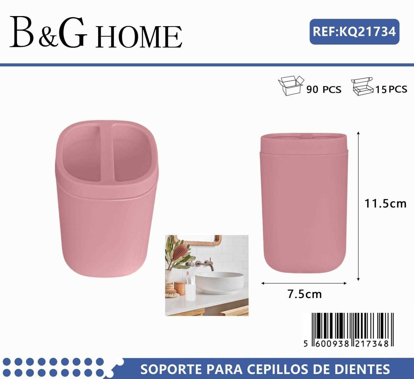 Θήκες οδοντόβουρτσας πλαστικές σε σετ 5Χ – Pink – 21734