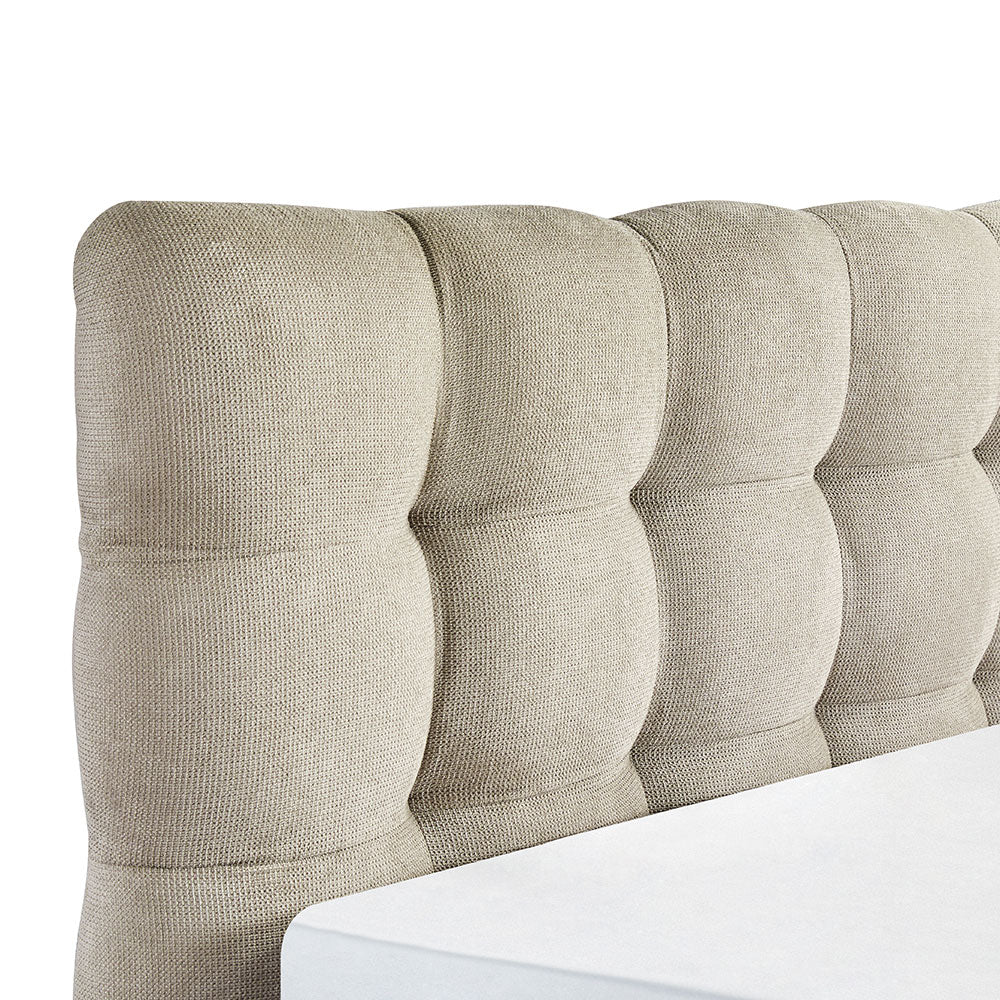 CHOCOLAT ΚΡΕΒΑΤΙ (ΓΙΑ ΣΤΡΩΜΑ 160x200cm) BEIGE 223x185x108