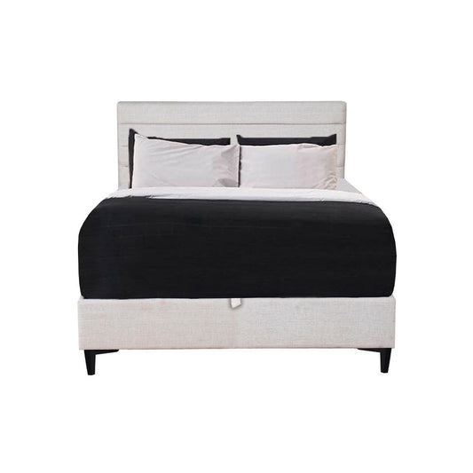 STRATTA ΚΡΕΒΑΤΙ ΜΕ ΑΠΟΘΗΚ. ΧΩΡΟ (ΓΙΑ ΣΤΡΩΜΑ 120x200cm) OFF WHITE 06-900 208x127x121