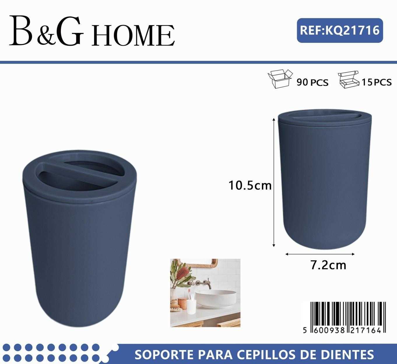 Θήκες οδοντόβουρτσας πλαστικές σε σετ 5Χ – Blue – 21716