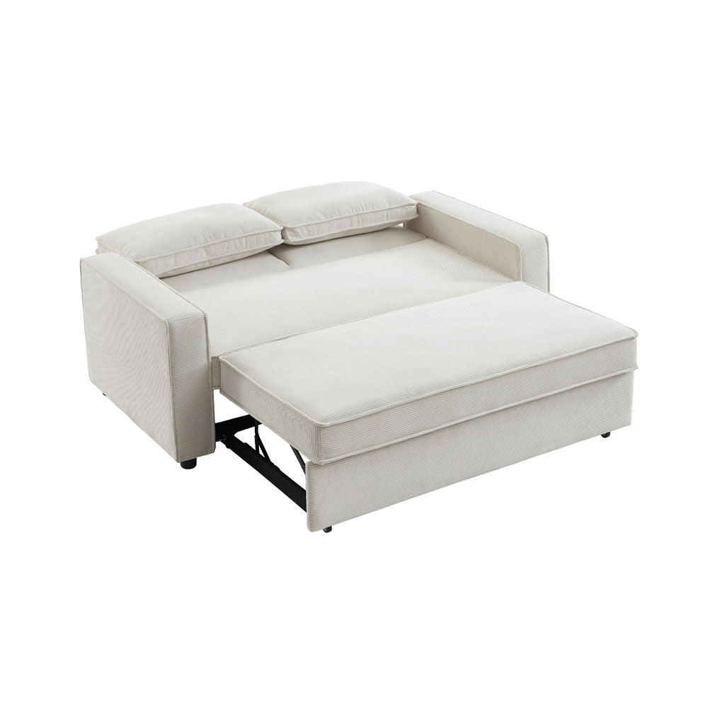 CUBO ΚΑΝΑΠΕΣ ΚΡΕΒΑΤΙ 3ΘΕΣΙΟΣ OFF WHITE 172x89x89