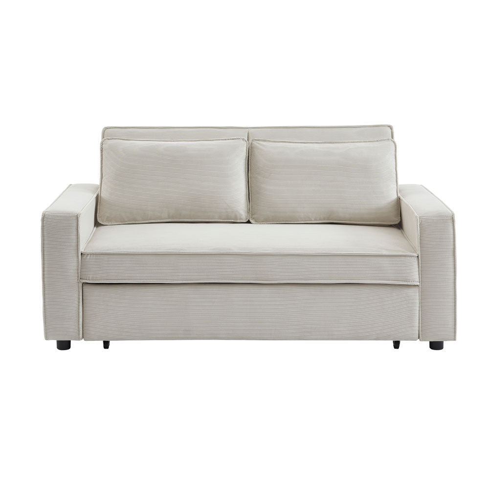 CUBO ΚΑΝΑΠΕΣ ΚΡΕΒΑΤΙ 3ΘΕΣΙΟΣ OFF WHITE 172x89x89