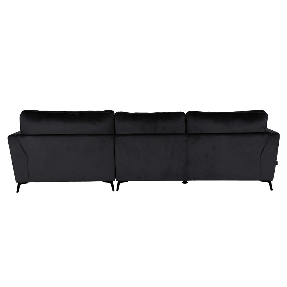 FOREVER ΚΑΝΑΠΕΣ ΓΩΝΙΑ ΔΕΞΙΑ ΜΑΥΡΟ 316x185xH92cm