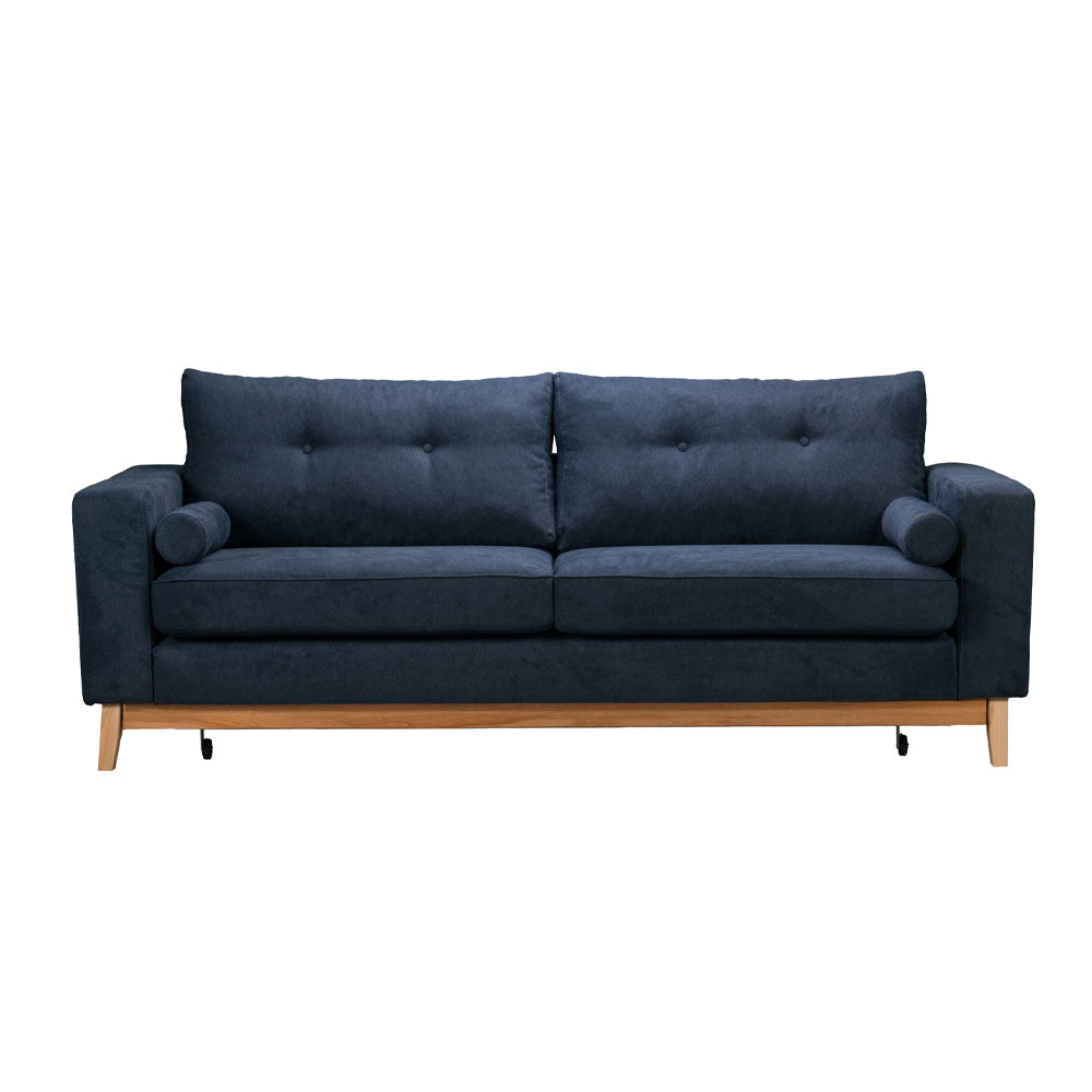 LUSSO ΚΑΝΑΠΕΣ ΚΡΕΒΑΤΙ 3ΘΕΣΙΟΣ ΜΠΛΕ LINO 89 218x85x87