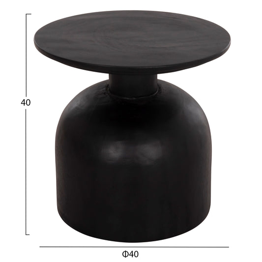 ΒΟΗΘΗΤΙΚΟ ΤΡΑΠΕΖΑΚΙ PUMBE-s HM9892.12 ΞΥΛΟ SUAR--ΜΑΥΡΟ Φ40x40Υεκ