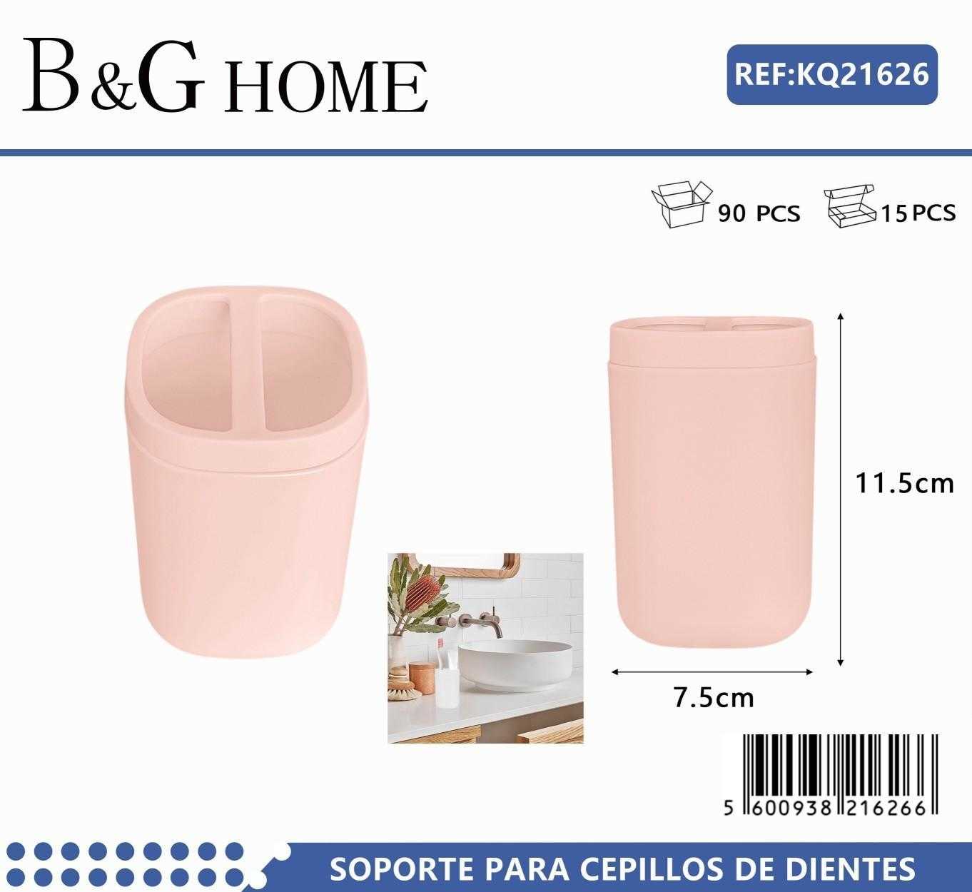Θήκες οδοντόβουρτσας πλαστικές σε σετ 5Χ – Light Pink – 21626