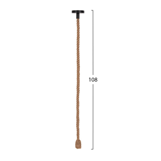 ΦΩΤΙΣΤΙΚΟ ΟΡΟΦΗΣ ΚΡΕΜΑΣΤΟ ΜΕ ΛΑΜΠΤΗΡΑ HM11930.01--ΣΧΟΙΝΙ 1m ΠΑΧΟΥΣ 2cm-ΝΤΟΥΙ Ε27