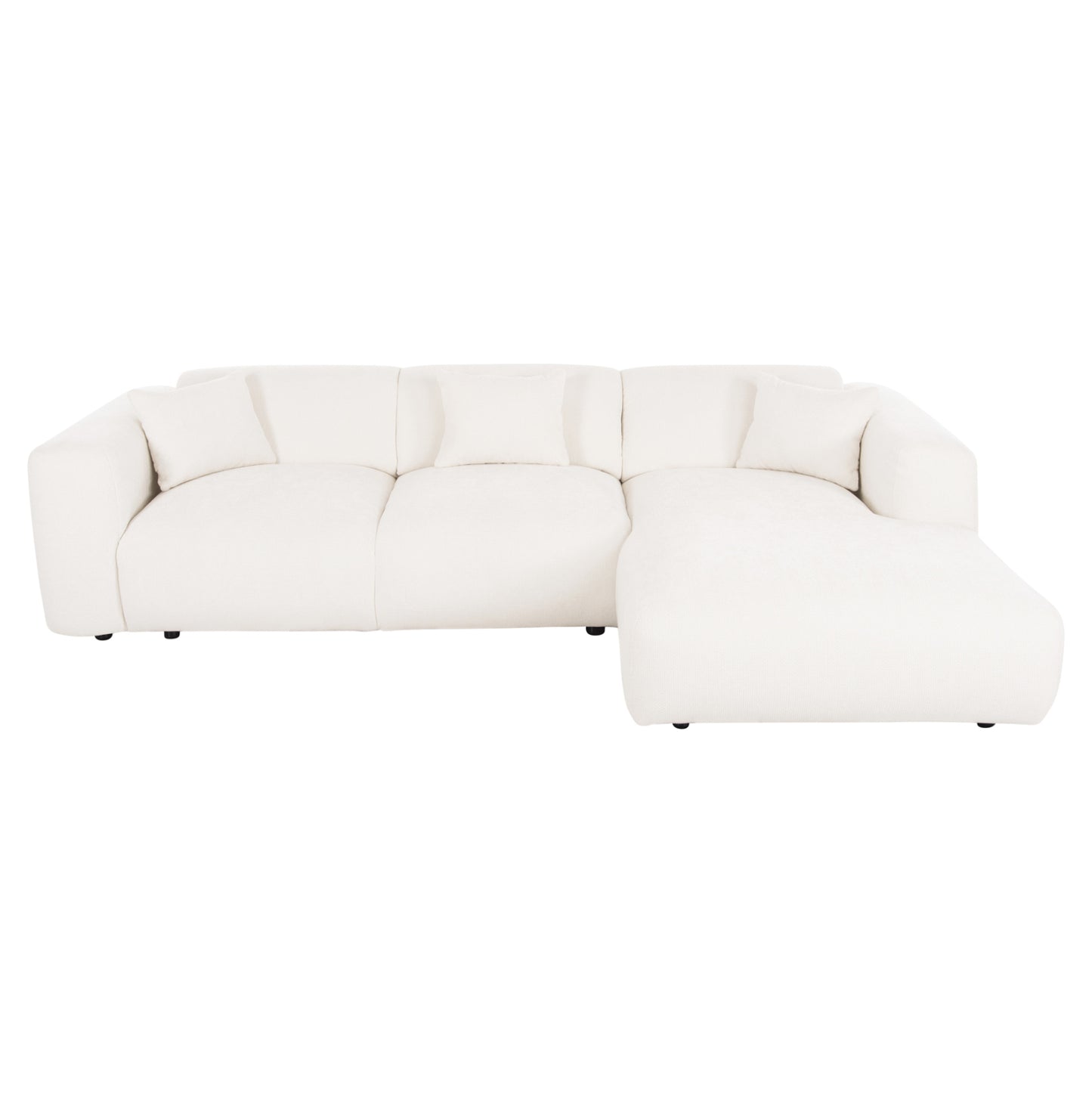 ΚΑΝΑΠΕΣ ΓΩΝΙΑ BRICKEN HM3275.02R ΛΕΥΚΟ ΥΦΑΣΜΑ 110-282x98-160x72Υεκ.