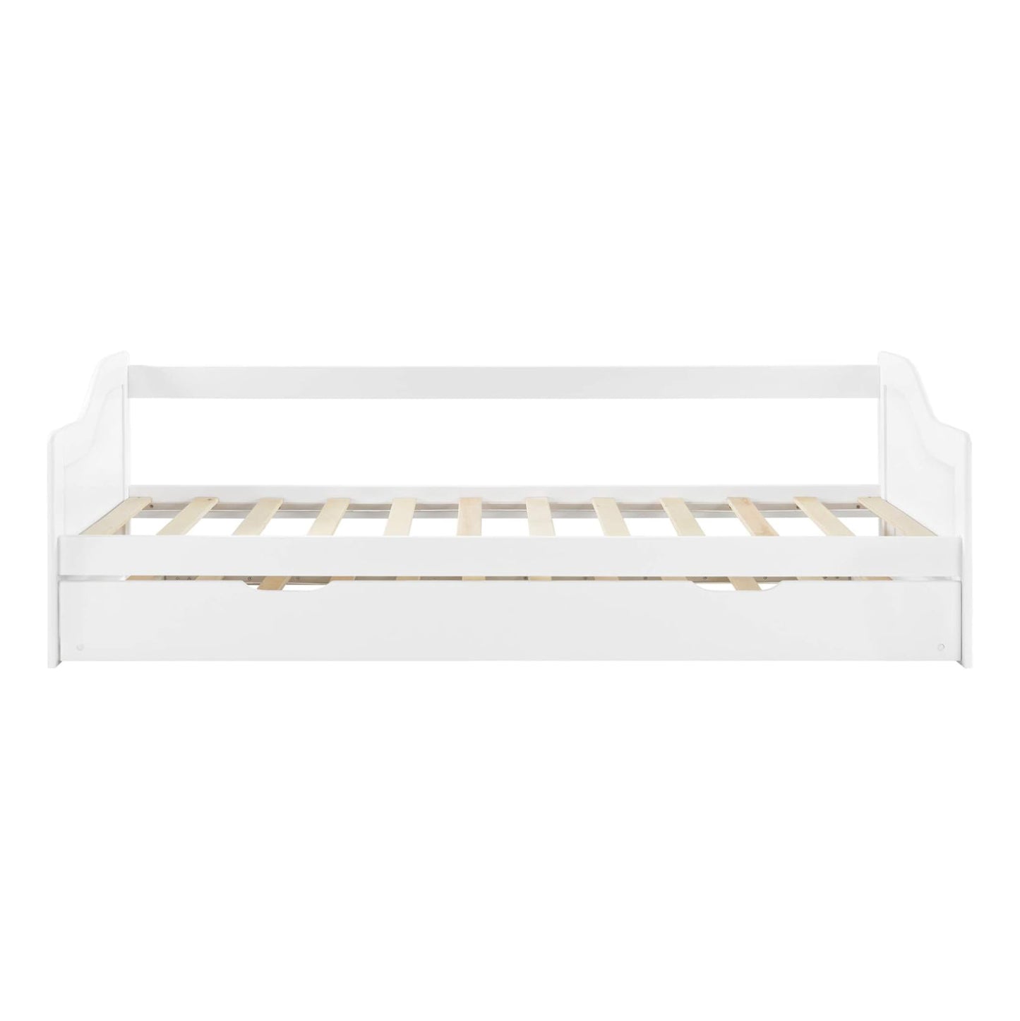 ΚΑΝΑΠΕΣ ΚΡΕΒΑΤΙ TRADDY HM704.03 ΞΥΛΟ ΠΕΥΚΟΥ ΛΕΥΚΟ ΓΙΑ ΣΤΡΩΜΑΤΑ 190x90εκ