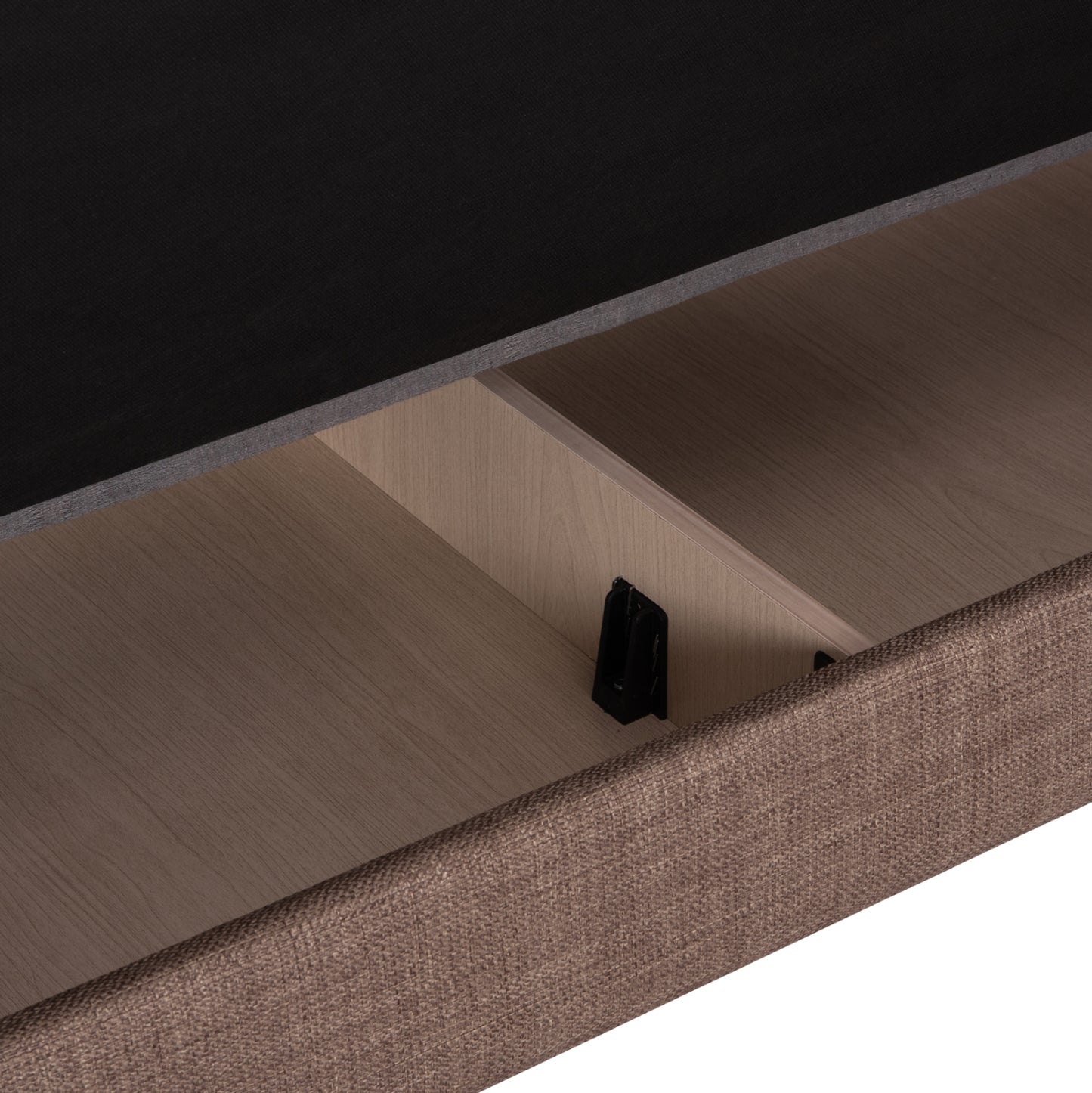 ΚΑΝΑΠΕΣ ΚΡΕΒΑΤΙ ΜΕ ΑΠΟΘ.ΧΩΡΟ ΔΙΘΕΣΙΟΣ NIKKO HM3293.02 ΜΠΕΖ ΥΦΑΣΜΑ 144x75x84Υεκ.