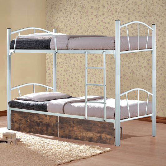 ΚΟΥΚΕΤΑ FLOOR HM21123 ΜΕΤΑΛΛΙΚΗ ΛΕΥΚΗ ΜΕ ΕΠΙΔΑΠΕΔΙΑ ΣΥΡΤΑΡΙΑ ΚΑΦΕ 200x91,5x177,5Yεκ.