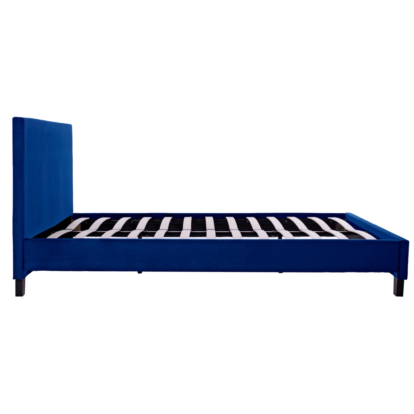 ΚΡΕΒΑΤΙ ΜΕ ΣΤΡΩΜΑ BECCA HM21283.07 ΜΠΛΕ ΒΕΛΟΥΔΟ--ΓΙΑ 150x200εκ