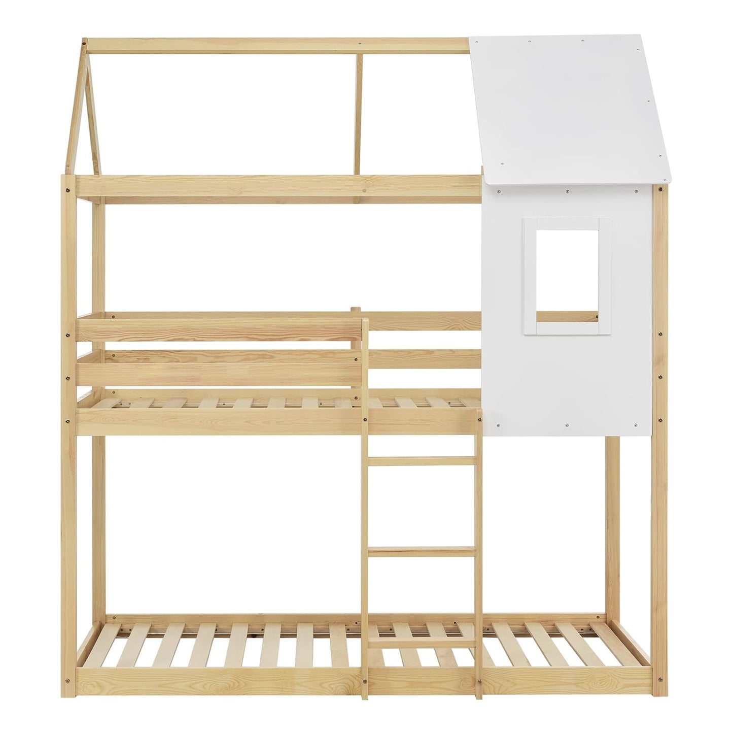 ΠΑΙΔΙΚΗ ΚΟΥΚΕΤΑ ΣΠΙΤΑΚΙ HOOD HM705.01 ΞΥΛΟ ΠΕΥΚΟΥ ΣΕ ΦΥΣΙΚΟ-ΣΤΡΩΜΑΤΑ 190x90εκ