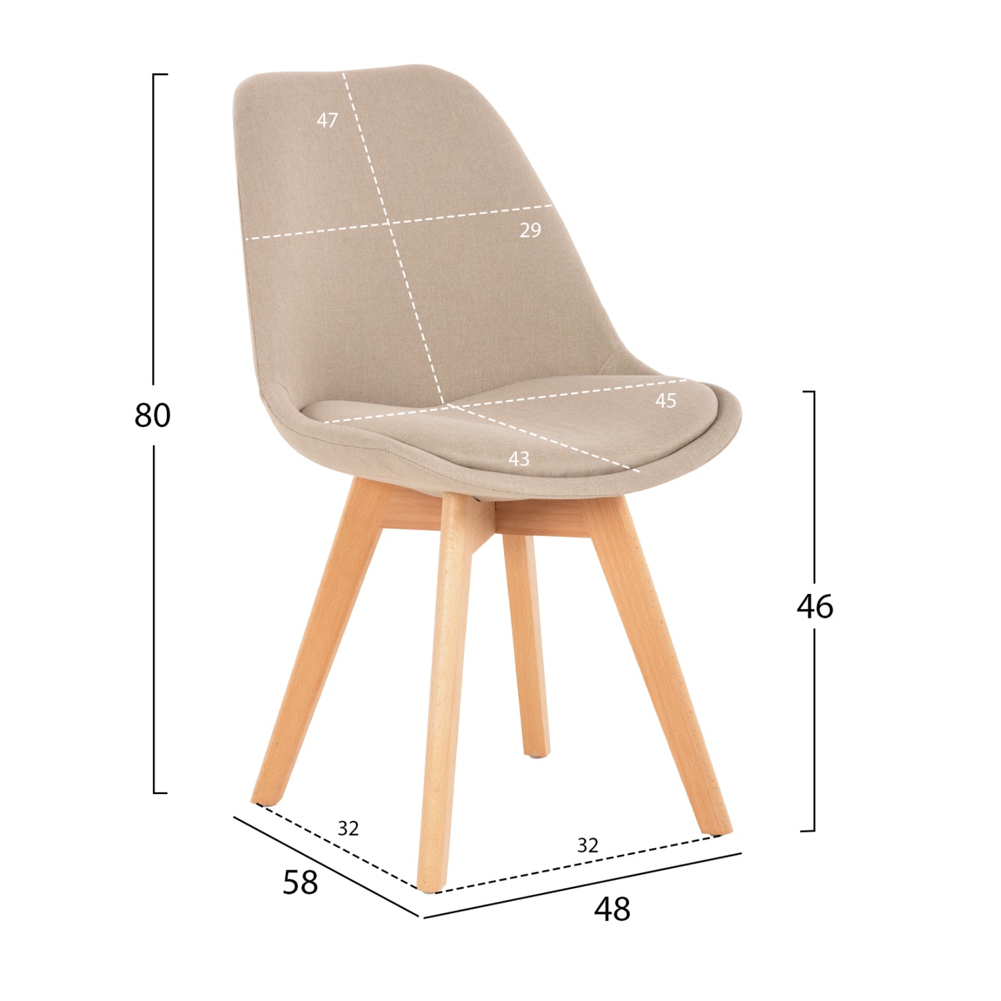 ΣΕΤ ΤΡΑΠΕΖΑΡΙΑΣ 5ΤΜΧ MORGAN HM21269.02 ΤΡΑΠΕΖΙ & 4 ΚΑΡΕΚΛΕΣ - ΜΠΕΖ ΥΦΑΣΜΑ