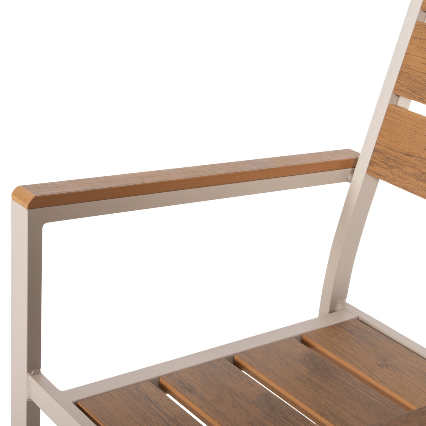 ΣΕΤ ΤΡΑΠΕΖΑΡΙΑΣ SAGA HM21196 ΤΡΑΠΕΖΙ & 4 ΠΟΛΥΘΡΟΝΕΣ-ΑΛΟΥΜΙΝΙΟ & POLYWOOD-ΣΑΜΠΑΝΙ