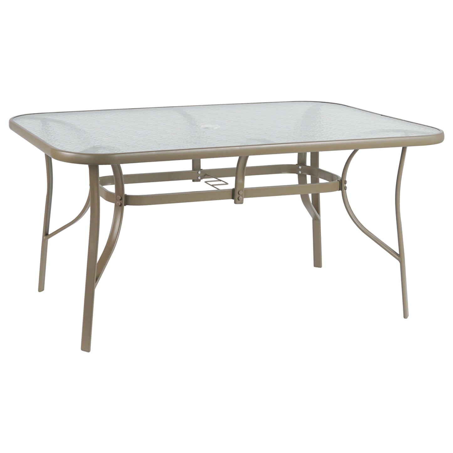 ΤΡΑΠΕΖΙ BRUNO 149,5x89,5x72Υεκ. ΜΕΤΑΛΛΙΚΟ ΣΑΜΠΑΝΙ ΜΕ ΤΡΥΠΑ ΟΜΠΡΕΛΑΣ Φ38mm HM5145.14