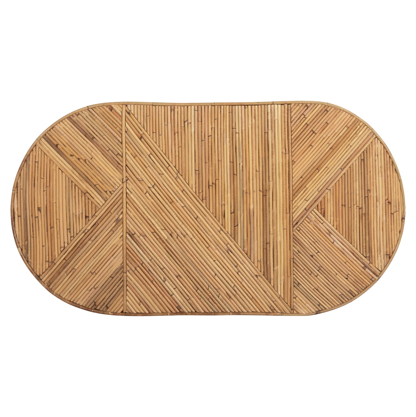 ΤΡΑΠΕΖΙ ΣΑΛΟΝΙΟΥ GATSBY ΟΒΑΛ TOP HM9870 RATTAN ΧΡΩΜΑ ΦΥΣΙΚΟ 110x59x39Υεκ.