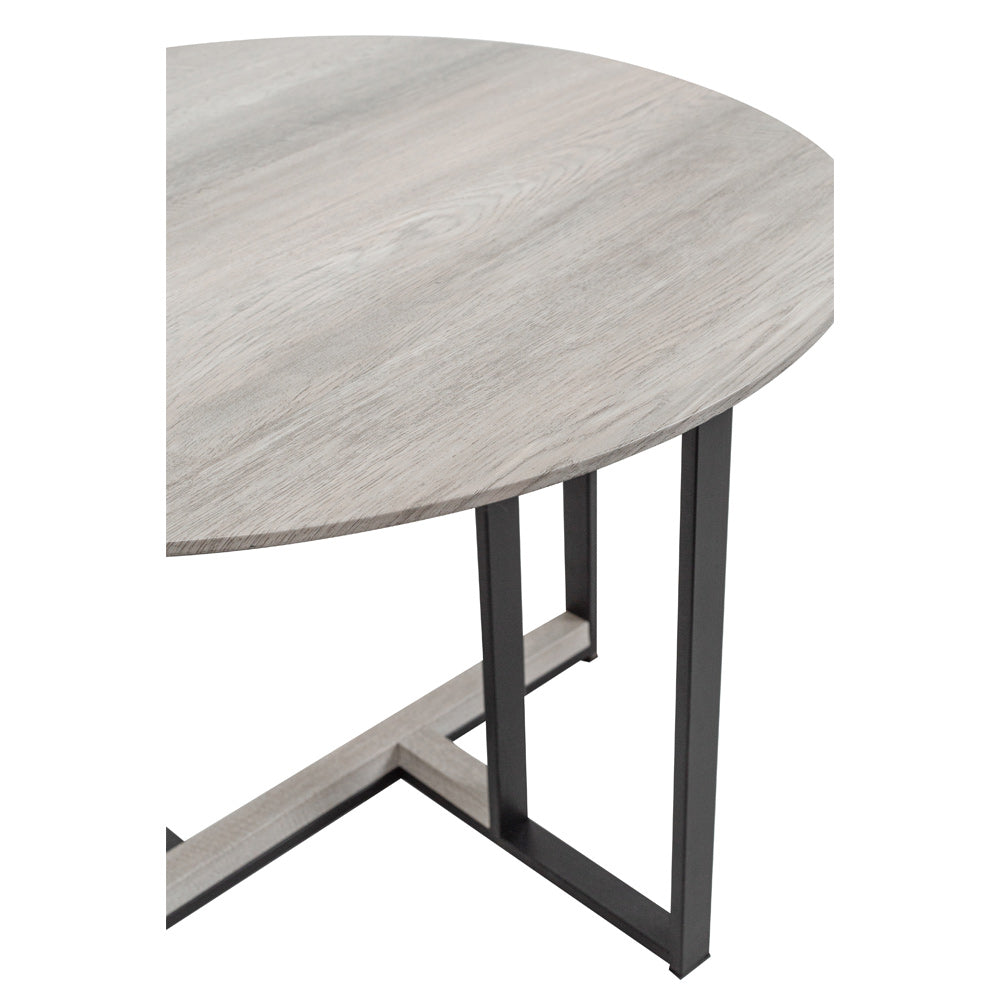 COMBO COFFEE TABLE SONOMA DECAPE ΜΑΥΡΟ D60xH40cm