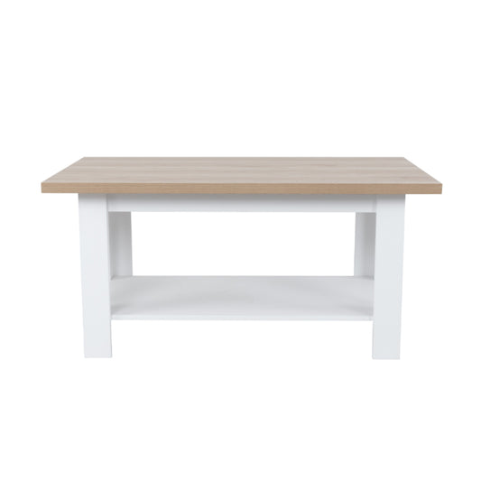 COTTAGE COFFEE TABLE ΛΕΥΚΟ ΦΥΣΙΚΟ 110x60xH53cm