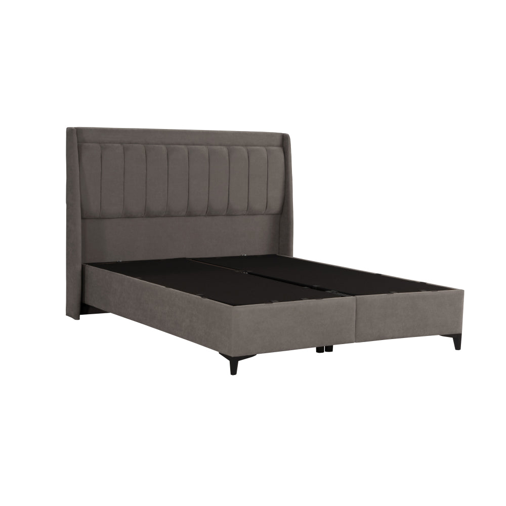 HARMONY ΚΡΕΒΑΤΙ ΜΕ ΑΠΟΘΗΚ. ΧΩΡΟ ΚΑΙ ΣΤΡΩΜΑ BEIGE 05-780 207x174xH126,5cm