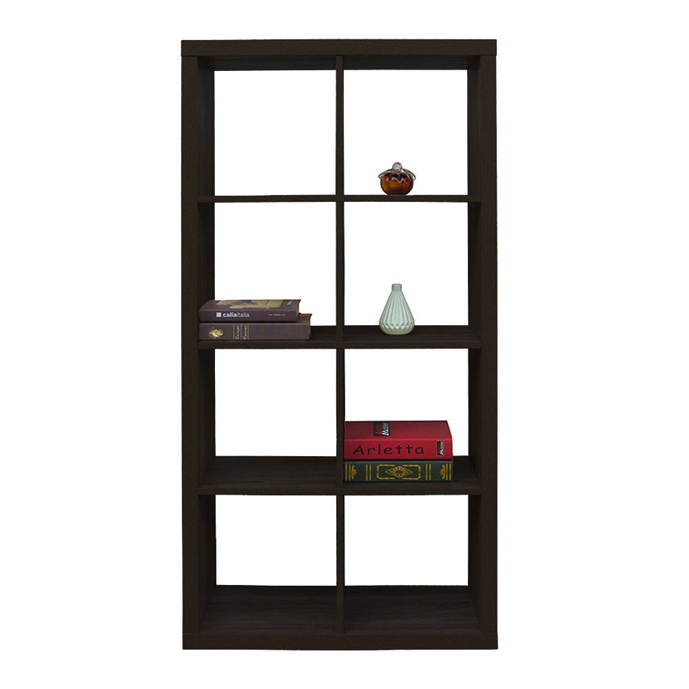 KIVOS 77 ΒΙΒΛΙΟΘΗΚΗ ΜΑΥΡΟ 77x29,5xH147,5cm