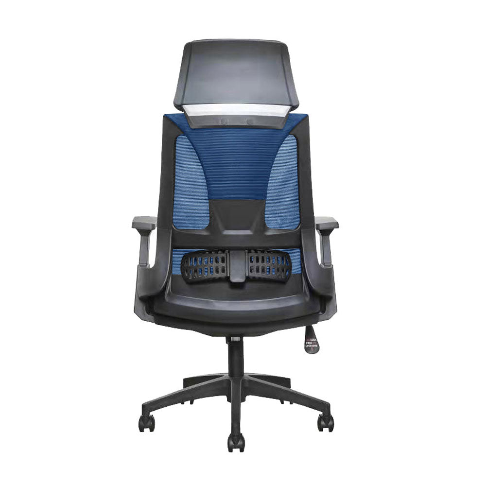 TIE ΚΑΡΕΚΛΑ ΓΡΑΦΕΙΟΥ ΜΠΛΕ ΜΑΥΡΟ 66x64xH120-130cm