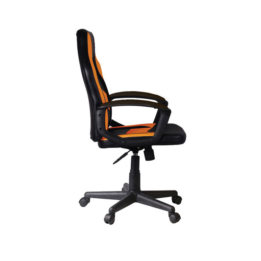 GOAL ΚΑΡΕΚΛΑ ΓΡΑΦΕΙΟΥ ΜΑΥΡΟ ΠΟΡΤΟΚΑΛΙ 56x62xH103/113cm