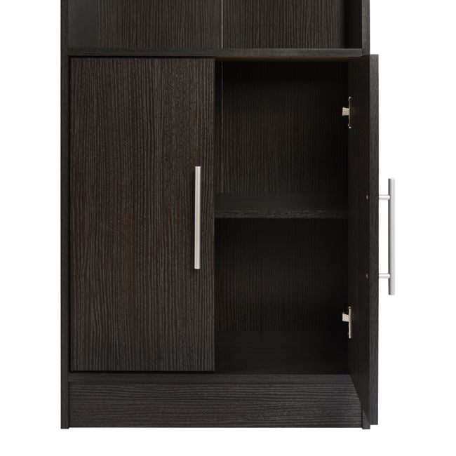 ΒΙΒΛΙΟΘΗΚΗ ΜΕΛΑΜΙΝΗΣ ENSLEY HM2027.01 ZEBRANO 60X30X180 εκ.