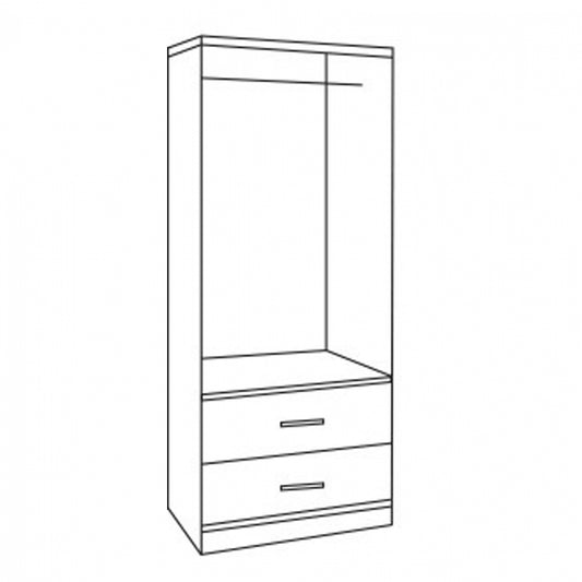 ΝΤΟΥΛΑΠΑ 2ΦΥΛΛΗ ME 2 ΣΥΡΤΑΡΙΑ REINA HM338.02 SONAMA 80Χ42Χ181εκ.