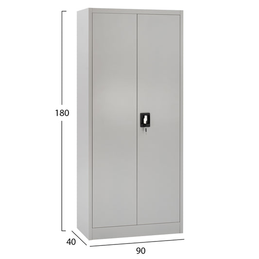 ΝΤΟΥΛΑΠΑ ΜΕΤΑΛΛΙΚΗ 2ΦΥΛΛΗ ΜΕ ΧΩΡΙΣΜΑ ΑΝΟΙΧΤΟ ΓΚΡΙ HM5961.11 90Χ40Χ180Yεκ.