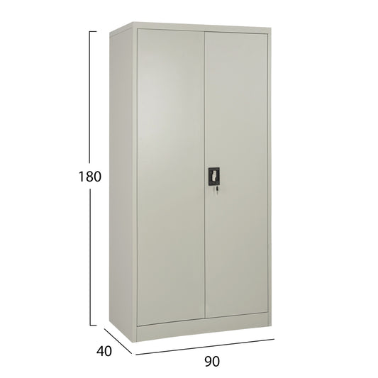 ΝΤΟΥΛΑΠΑ ΜΕΤΑΛΛΙΚΗ HM5959.11 ΔΙΦΥΛΛΗ ΜΕ 5 ΑΠΟΘΗΚΕΥΤΙΚΟΥΣ ΧΩΡΟΥΣ ΓΚΡΙ 90Χ40Χ180Υεκ.