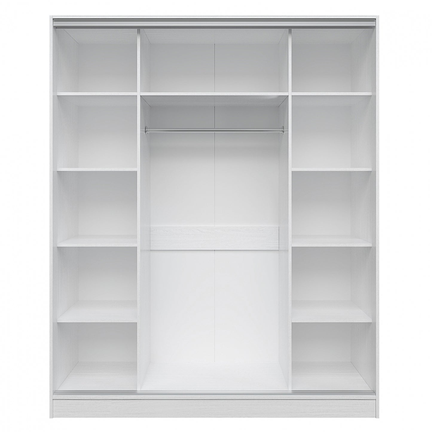 ΝΤΟΥΛΑΠΑ ΣΥΡΟΜΕΝΗ ADLER ΜΕΛΑΜΙΝΗΣ ΛΕΥΚΗ ΜΕ ΚΑΘΡΕΦΤΗ 3ΦΥΛΛΗ HM2461.03 183x60x220 εκ.