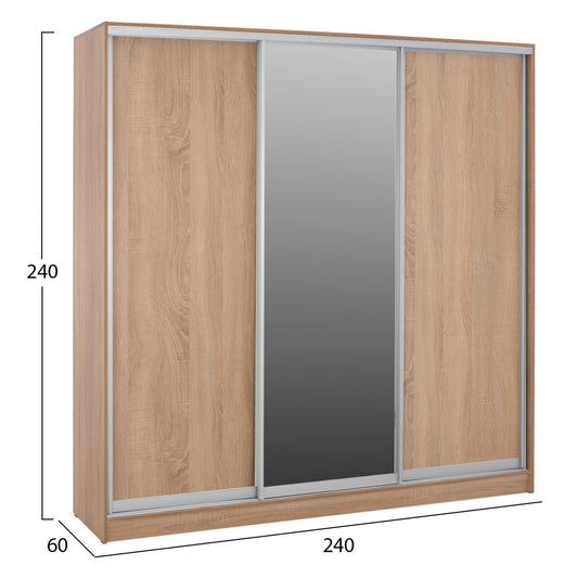 ΝΤΟΥΛΑΠΑ ΣΥΡΟΜΕΝΗ ΜΕΛΑΜΙΝΗΣ SONAMA ΜΕ ΚΑΘΡΕΦΤΗ 3ΦΥΛΛΗ HM2462.01 240x240x60 εκ.