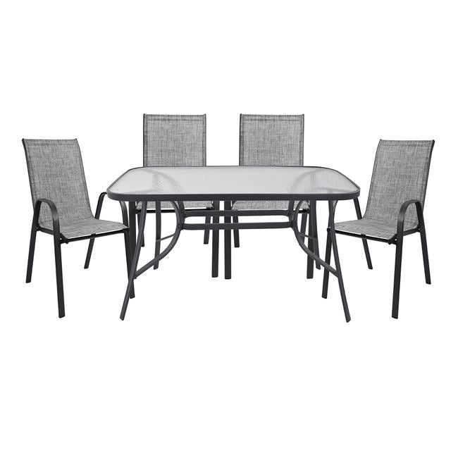 ΣΕΤ ΤΡΑΠΕΖΑΡΙΑΣ 5ΤΜΧ ΜΕ 4 ΚΑΡΕΚΛΕΣ & ΤΡΑΠΕΖΙ 140Χ80 HM5200.01