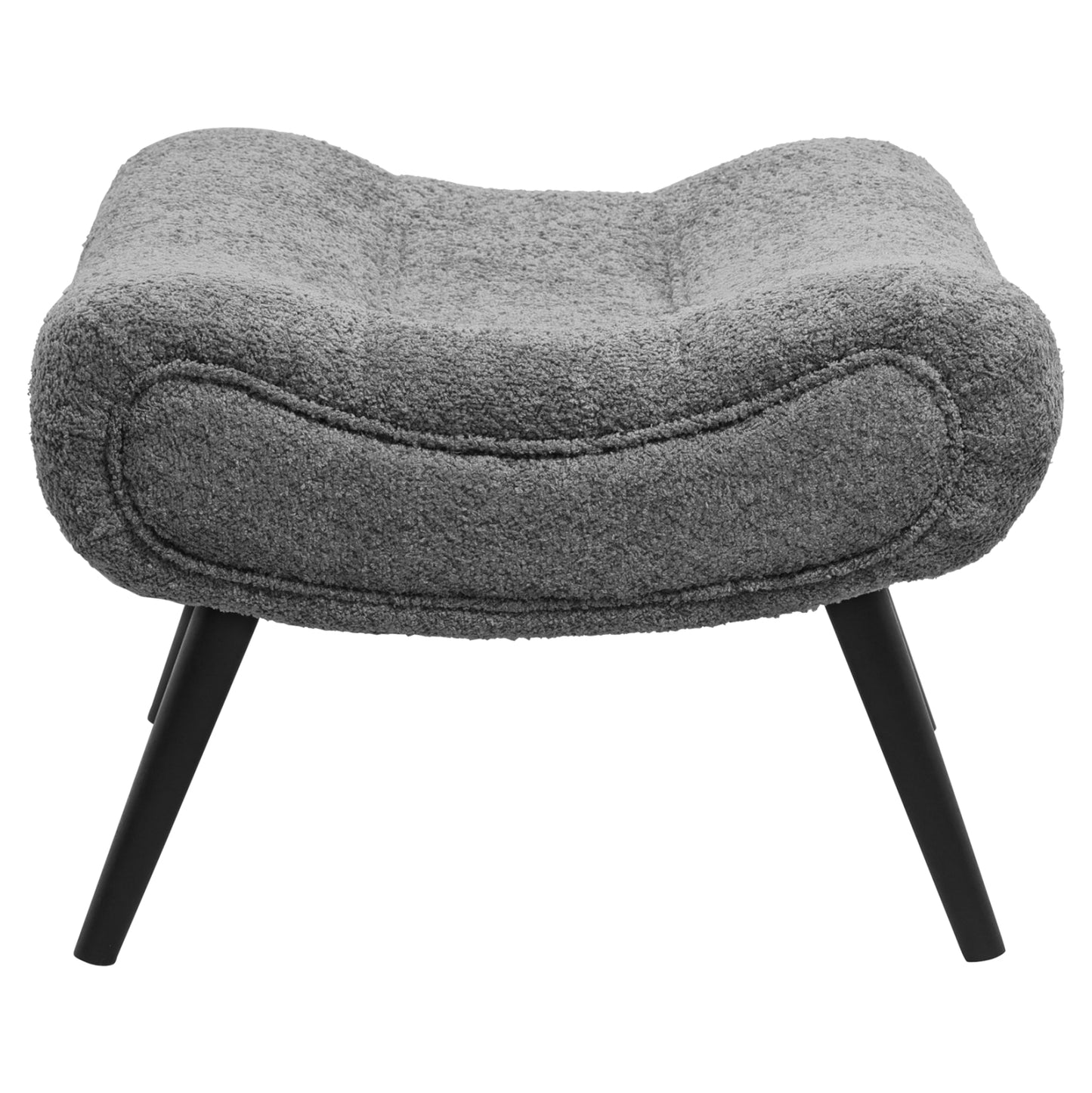 ΣΚΑΜΠΟ-ΥΠΟΠΟΔΙΟ KEMBA HM9606.01 ΓΚΡΙ ΜΠΟΥΚΛΕ-ΜΑΥΡΑ ΞΥΛΙΝΑ ΠΟΔΙΑ 68X58X40Υ εκ.