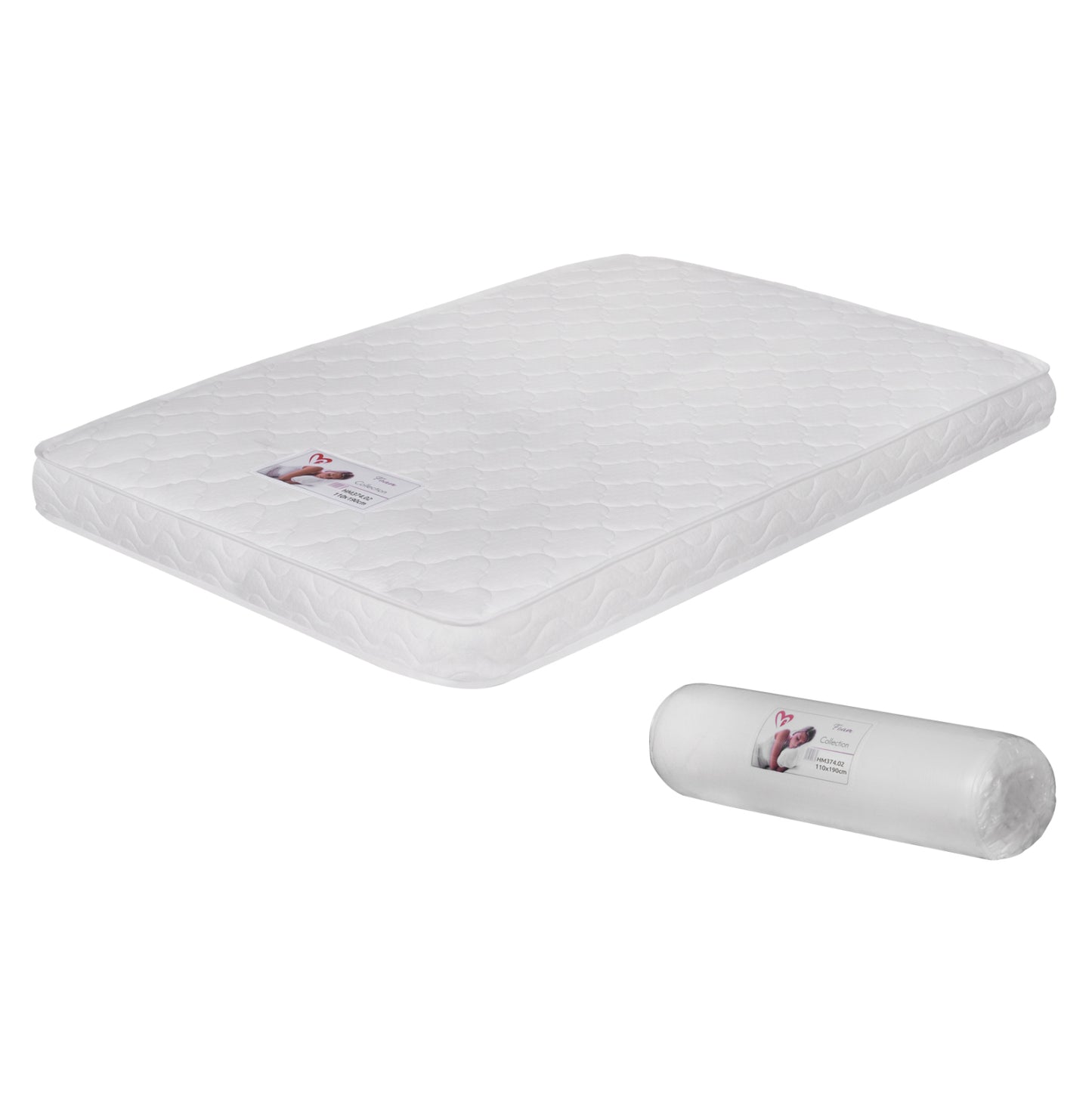 ΣΤΡΩΜΑ ΜΕ FOAM ΧΩΡΙΣ ΕΛΑΤΗΡΙΑ JORDY 110X190 HM374.02 (ROLL PACKING) ΛΕΥΚΟ