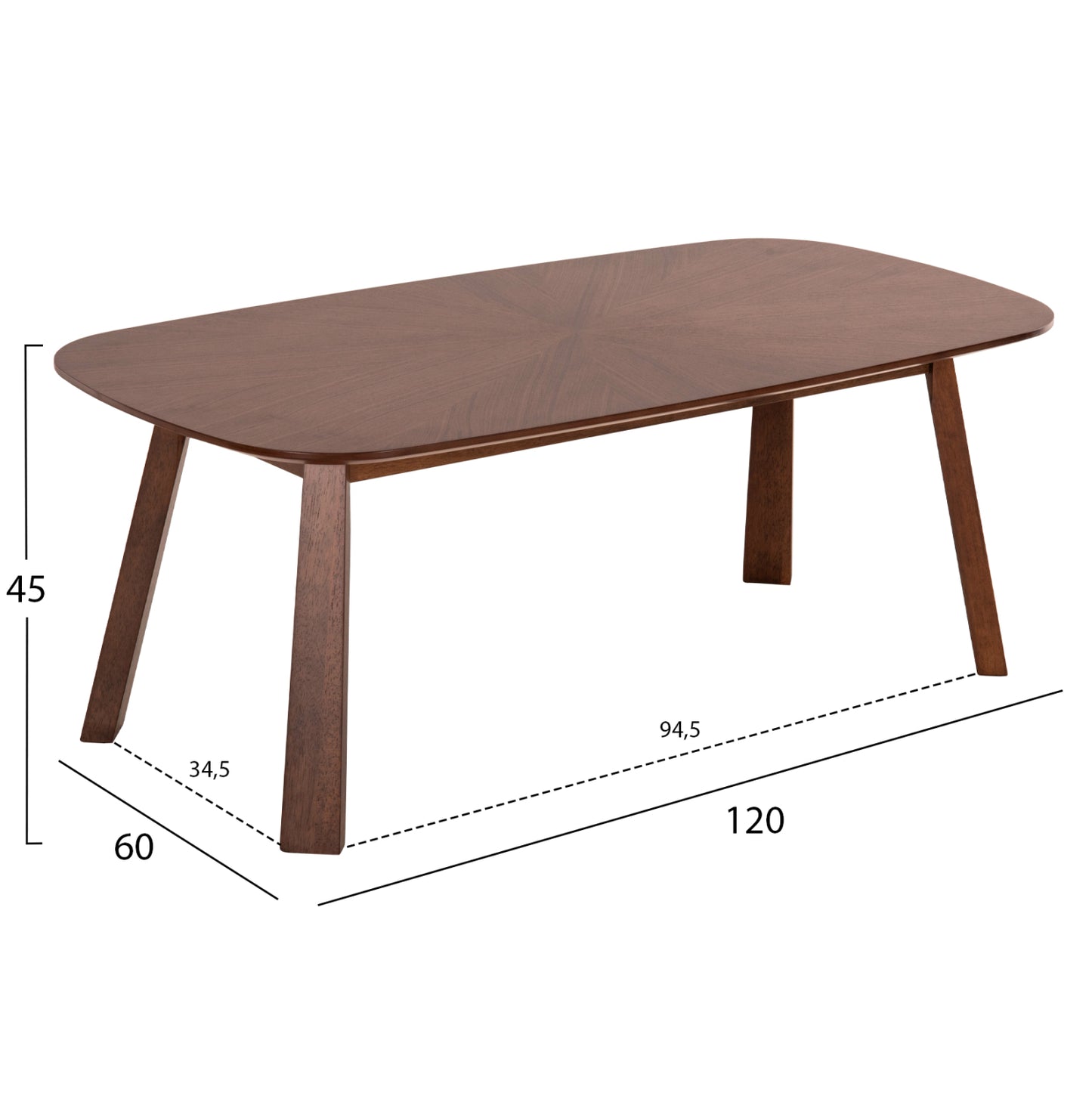 ΤΡΑΠΕΖΙ ΣΑΛΟΝΙΟΥ ΚΑΡΥΔΙ ΦΥΣΙΚΟ ΧΡΩΜΑ 120x60x45Υεκ. HM9737