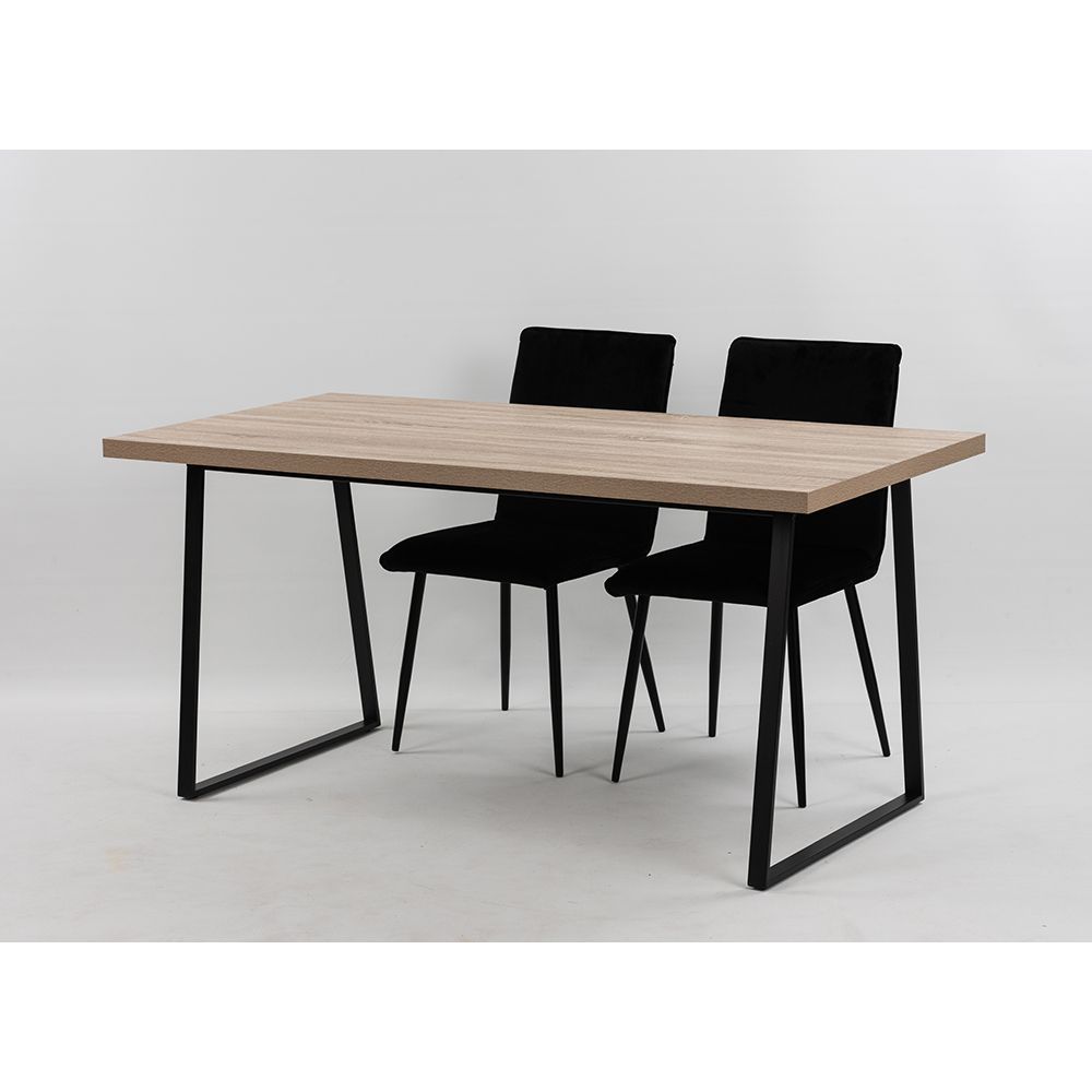 PLEGMA ΤΡΑΠΕΖΙ SONOMA ΜΑΥΡΟ 160x80x76