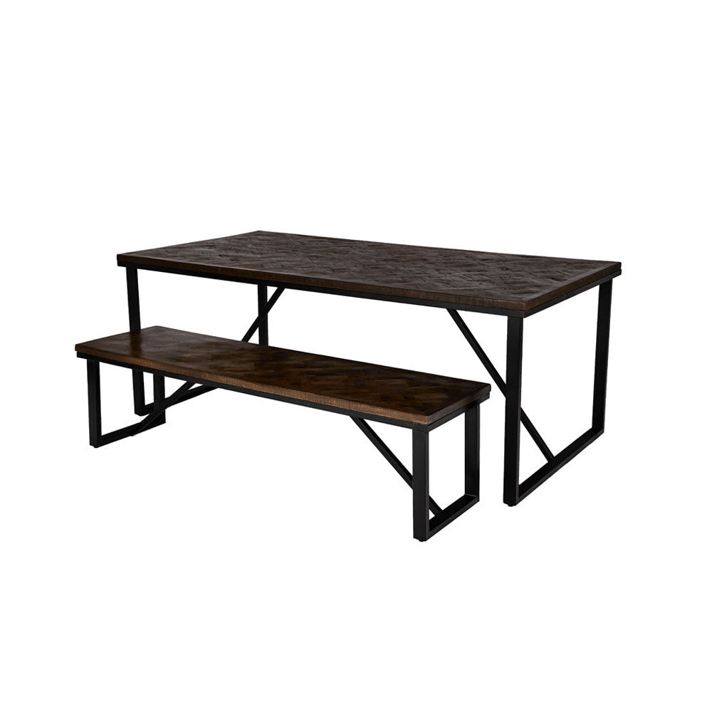 MAIANDROS ΤΡΑΠΕΖΙ ΚΑΦΕ ΣΚΟΥΡΟ 200x100x76