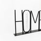 HOME ΔΙΑΚΟΣΜΗΤΙΚΗ ΕΠΙΓΡΑΦΗ 38x5x22cm ΜΕΤΑΛΛΟ ΜΑΥΡΟ ΓΥΑΛΙ