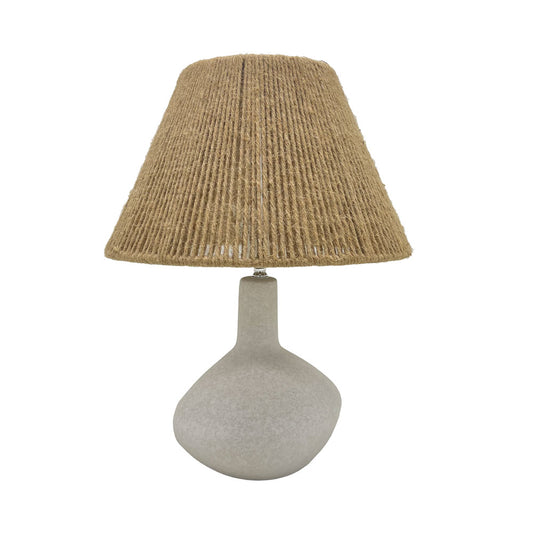SCIANA ΦΩΤΙΣΤΙΚΟ ΕΠΙΤΡΑΠΕΖΙΟ 18x18x40cm ΚΕΡΑΜΙΚΟ ΛΕΥΚΟ ΣΧΟΙΝΙ ΦΥΣΙΚΟ