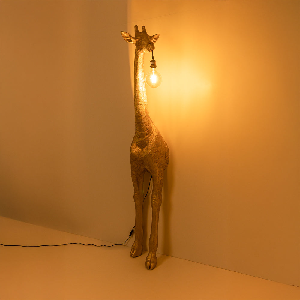 GIRAFE ΦΩΤΙΣΤΙΚΟ ΕΠΙΔΑΠΕΔΙΟ 42x35x196cm FIBERGLASS ΧΡΥΣΟ