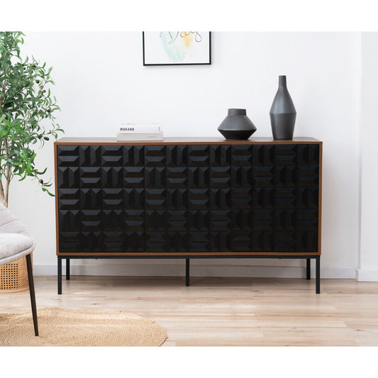 ZUMA ΜΠΟΥΦΕΣ ΚΑΡΥΔΙ ΜΑΥΡΟ 148x40x85.5