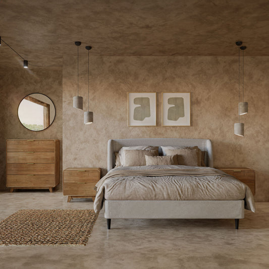 TEDDY ΚΡΕΒΑΤΙ (ΓΙΑ ΣΤΡΩΜΑ 160x200cm) ΓΚΡΙ ΑΝΟΙΧΤΟ 221x171.5x111