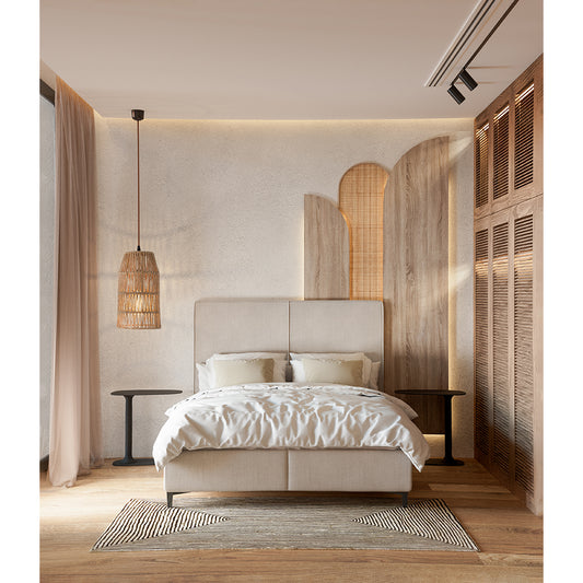 MORE   MORE ΚΡΕΒΑΤΙ ΜΕ ΑΠΟΘΗΚ. ΧΩΡΟ (ΓΙΑ ΣΤΡΩΜΑ 160x200cm) WHITE SMOOTH 07-918 207x160xH120cm