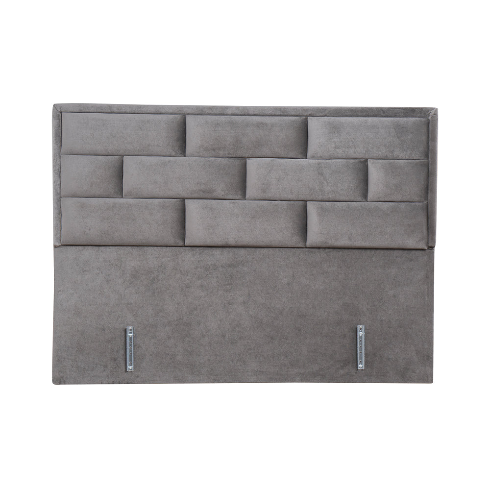 BRICK ΚΡΕΒΑΤΙ ΜΕ ΑΠΟΘΗΚ. ΧΩΡΟ (ΓΙΑ ΣΤΡΩΜΑ 160x200cm) ΓΚΡΙ 07-450 215x165x121cm