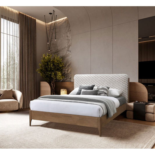 LORDY ΚΡΕΒΑΤΙ (ΓΙΑ ΣΤΡΩΜΑ 160x196cm) CREAM 207.5x177x103.5