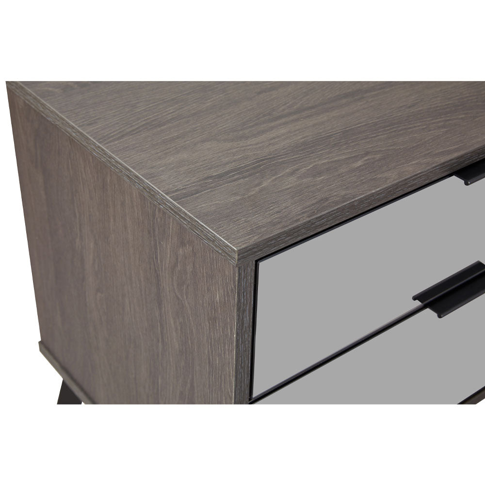 SPECCHIO ΚΟΜΟΔΙΝΟ 2ΣΥΡΤΑΡΙΑ ΜΑΥΡΟ OAK ΚΑΘΡΕΠΤΗΣ 58x39x55