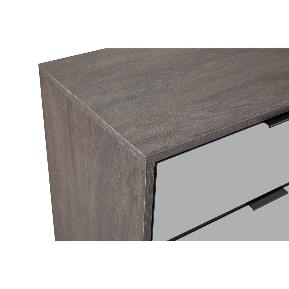 SPECCHIO ΣΥΡΤΑΡΙΕΡΑ 6ΣΥΡΤΑΡΙΑ ΜΑΥΡΟ OAK ΚΑΘΡΕΠΤΗΣ 120x39x80